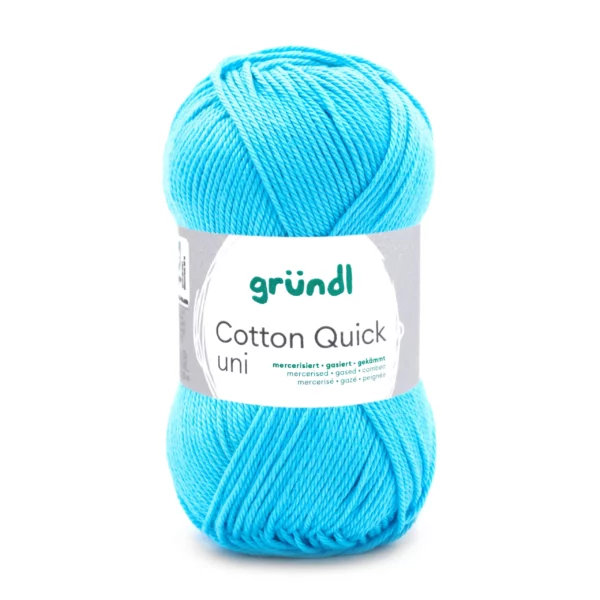 Coton quick uni Bleu eau