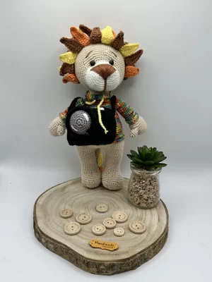 Amigurumi lion au crochet