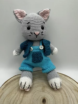 Kit crochet Gaston le petit chat